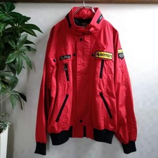 Style Auto Racing Ferrari Racing Jacket Red XL Hooded Vintage Blouson