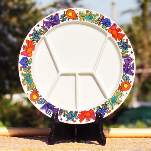 Assiette fondue vintage - assiette,