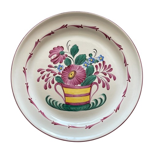 Assiette panier fleuri - assiette,