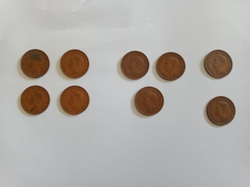 Lot neuf half - penny, georges