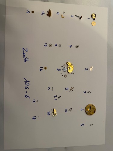 Pièces détachées zenith cal - pièces,