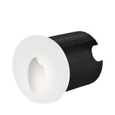 Mini spot LED mural BRAYTRON Vector A, rond, blanc, 2W, 3000K, IP65