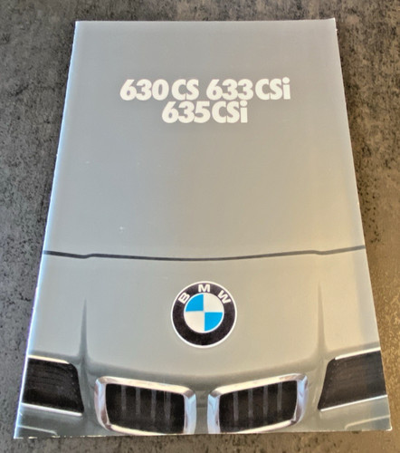 Brochure vente bmw 630 cs - brochure,