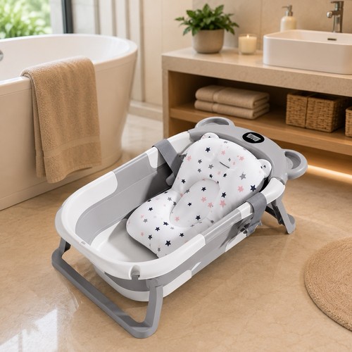Baignoire bébé pliable rose - baignoire,