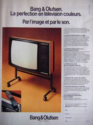 Publicité bang olufsen la - bang,