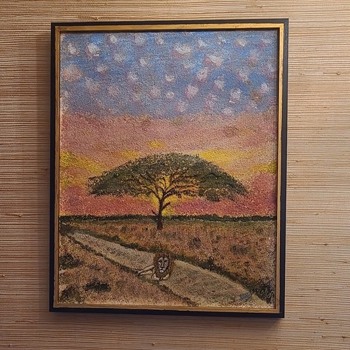 Tableau peint encadré - tableau,