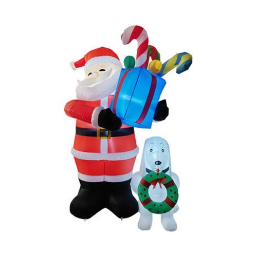 Père noël gonflable avec - père,