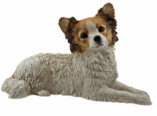 Déco Figurine Chien Papillon Chiot Collection Castagna En Résine H 21 CM