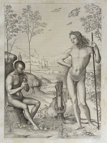 Raphaël gravure eau forte - eau,