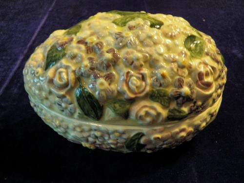 Vintage ceramic egg - vintage,