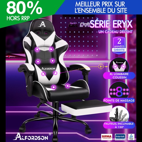 Alfordson gaming chaise bureau - gaming,