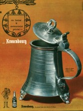 1963 Kronenburg Swiss Antique Beer Advertisement Magazine 