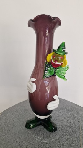 Vase clown verre soufflé a - en,