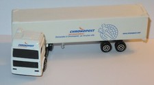 b rare MAJORETTE 1/100 CAMION TRUCK VOLVO SEMI REMORQUE CHRONOPOST POSTE PTT