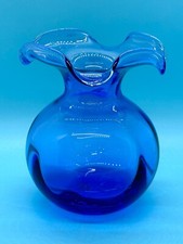 Vietri Cobalt Blue Hibiscus Ruffled Vase – Beautiful!