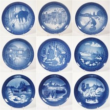 Royal Copenhagen 1957-2019 Christmas Plate Porcelain Christmas Collection Plates