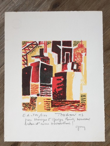 Lithographie originale - originale , - 
