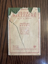 FRIEDRICH NIETZSCHE. Early 1900s Book By M. A. Mugge. With Rough Dust Jacket
