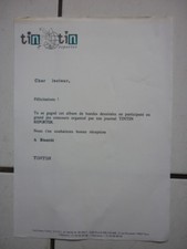    TINTIN  / FLYER  CONCOUR