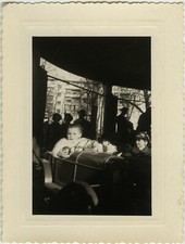 PHOTO ANCIENNE - VINTAGE SNAPSHOT - MANÈGE FÊTE FORAINE VOITURE St MANDÉ