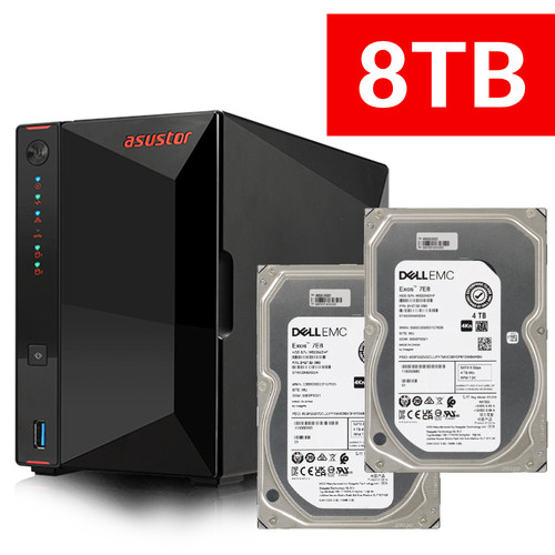 Nas asustor as5202t 2 x - 8, to