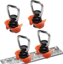 Kit d'œillets d'arrimage pour rail d'avion - 4 x ferrure d'extrémité avec res...