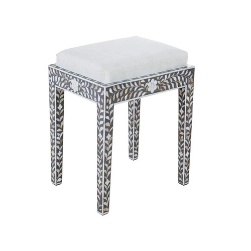 Tabouret ottoman bois - ottoman,