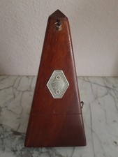 metronome ancien en bois
