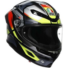 Casque Intégral Moto AGV K6 K6 S MPLK ERAZER NOIR/ROUGE/JAUNE SPORT