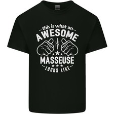 Voici À Quoi Ressemble Un Incroyable Masseuse T-Shirt En Coton Léger Pour Hommes