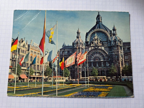 Cpa anvers place reine - -,