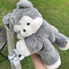 Sac Croisé Mignon En Fourrure Synthétique De Husky Sibérien Pour Fille