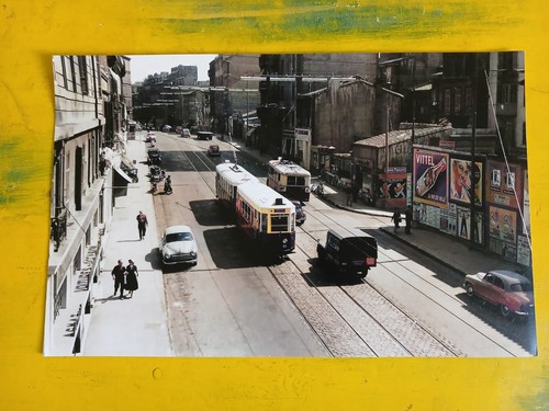 Photo colorisée tramway cours - colorisée,
