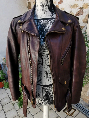 Veste perfecto schott cuir - veste,