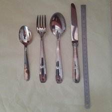 couverts pour enfant avec poinçon + pièces en argent 10FF et 50FF