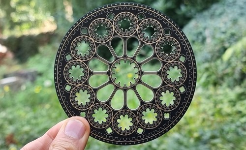 Rosace disc cathedral - disc, of
