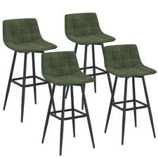 Lot de 4 tabourets de bar MADY