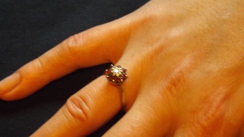 Bague rubis et diamants - ,