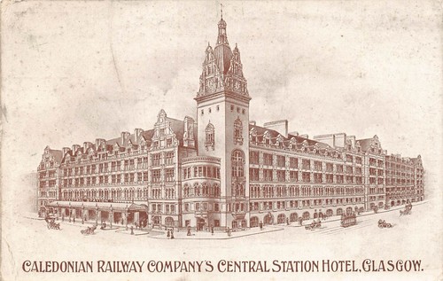 Carte postale glasgow - carte, hôtel