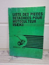 ISEKI Motoculteur KC4 - Manuel Pieces detachees