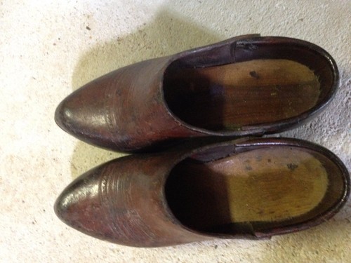Vintage ancien sabot - vintage, bois