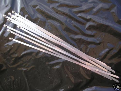 Colliers inox pour bande - 10,