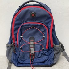 Swiss Gear Laptop Backpack Blue Red Padded Lightweight 19x14” School Commuter