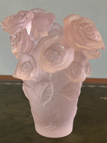 Daum france vase rose passion - france,