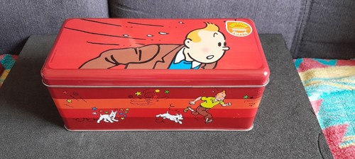 Boite tintin biscuit delacre - biscuit,