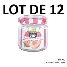 Lot de 12 Bocal en Verre