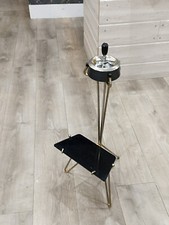 Cendrier tripode vintage sur pied épingle compas design années 60 70s rockabilly