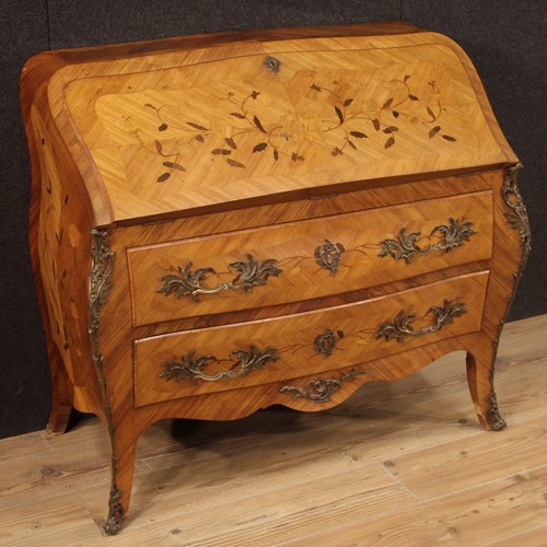 Bureau pente bois - bureau, incrusté