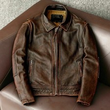 Blouson en cuir véritable