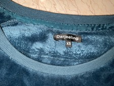 DARJEELING: SUPERBE PYJAMA/JOGGING ÉPONGE VELOURS BLEU CANARD, T. XS, PEU PORTÉ